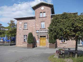 Erlebnisbahnhof in Amorbach Bayern