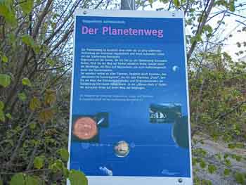 Planetenweg in Heppenheim Hessen