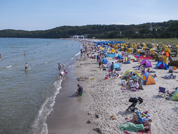 Strand in Binz auf Rügen Mecklenburg-Vorpommern