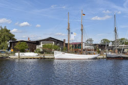 Museumshafen mit Werft in Greifswald