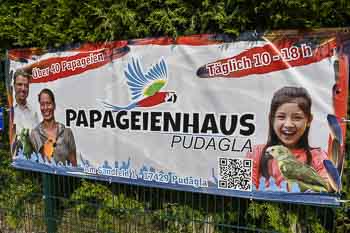 Papageienhaus in Pudagla mit Gullivers Welt Mecklenburg-Vorpommern